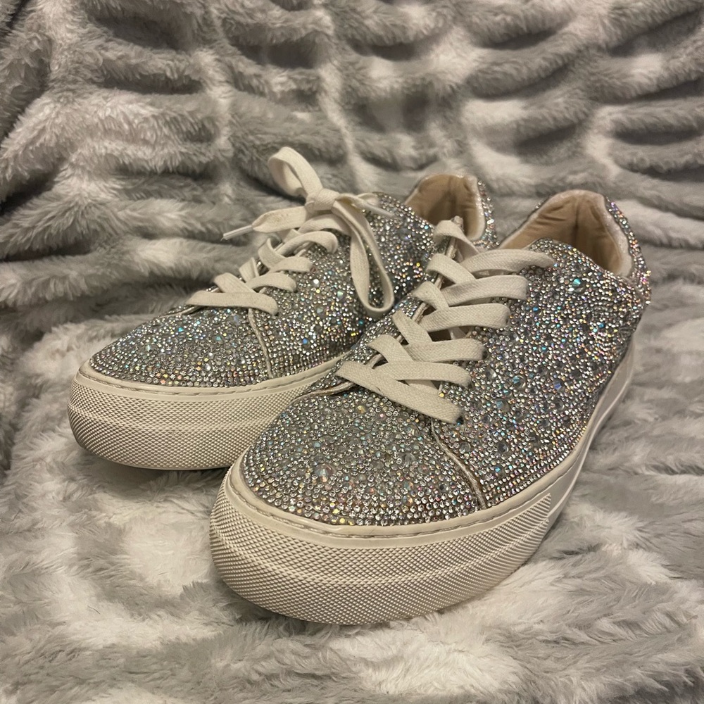 Betsey Johnson Rhinestone Sneakers - size 11